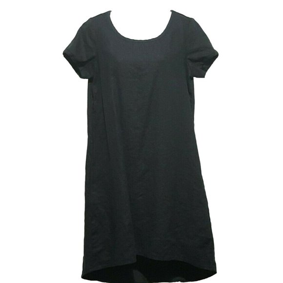 Hill Dresses Hill Womens Linen Dress Black Short